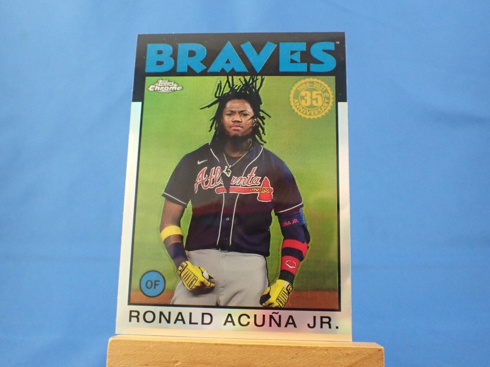 Ronald Acuna Jr Topps Chrome 2021 1986 86BC-3