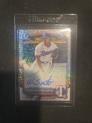 2025 1st Bowman Chrome Prospect Auto Winston Santos #CPA-WS Speckle /299