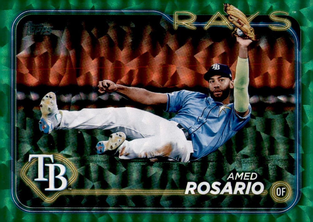 2024 Topps Update #US62 Amed Rosario Green Crackle Foilboard #/499