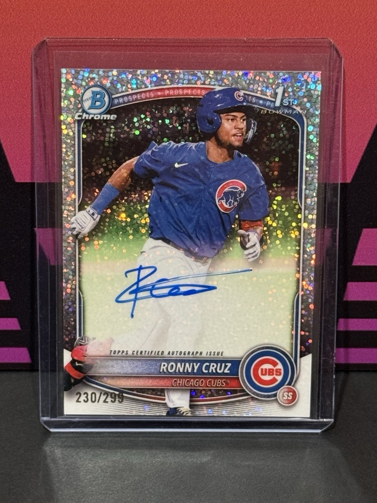 2025 Bowman Chrome 1st Ronny Cruz Speckle Refractor Auto /299 #CPA-RCR Nationals