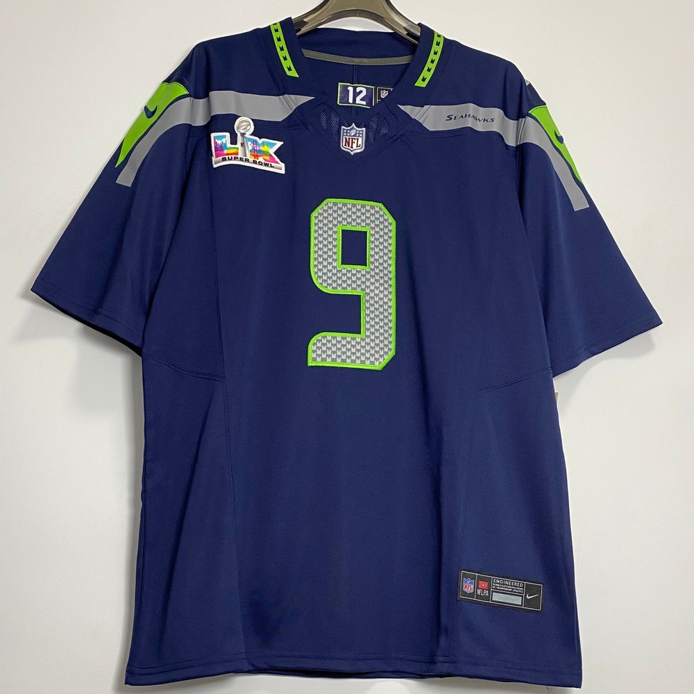 Kenneth Walker III #9 Super Bowl Jersey S/M/L/XL/2XL/3XL/4XL