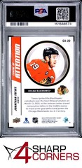 2022 UPPER DECK CENTRE OF ATTENTION #CA22 JONATHAN TOEWS POP 2 PSA 10