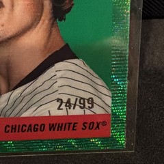2025 Topps Chrome Platinum #372 Drew Thorpe Green Wave Refractors #/99