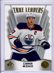 2021-22 SP Authentic Connor McDavid True Leaders Card # TL-1