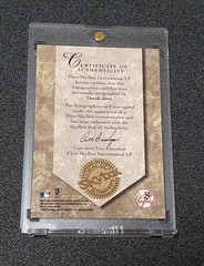 2000 SkyBox Autographics Purple Foil Derek Jeter Auto HOF 47/50 Century Marks SP