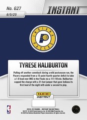 Tyrese Haliburton 2024-25 Panini Instant NBA #627 Game 1 Shot – PRESALE