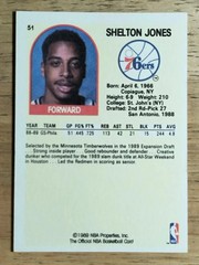 1989-90 Hoops #51 Shelton Jones SP MID GRADE