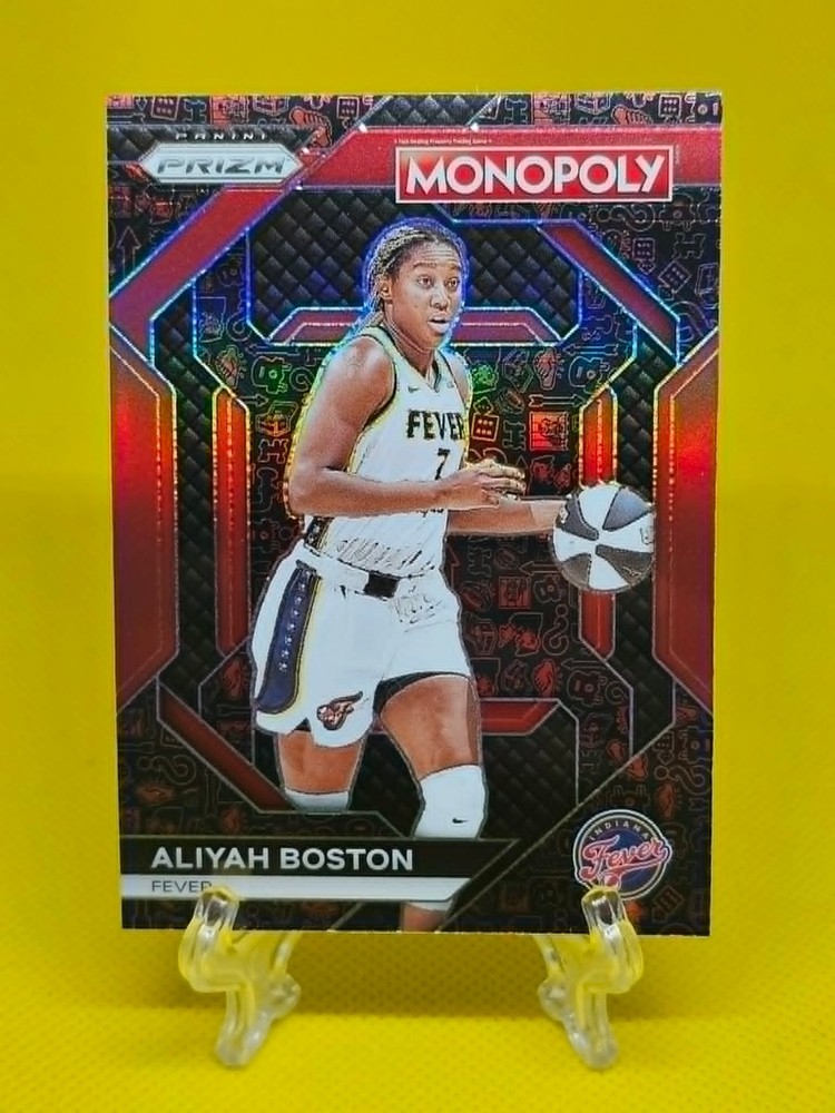 2024 WNBA Monopoly Aliyah Boston #WNBA17 Red Classic Icons Prizm