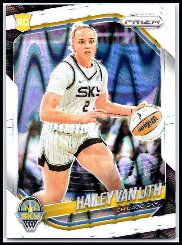 2025 Panini Prizm WNBA #2 Hailey Van Lith White Seismic Prizms Chicago Sky