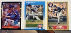 1987 Greg Maddux Rookie Card Set Donruss 36 Topps Traded 70T Fleer Update U68