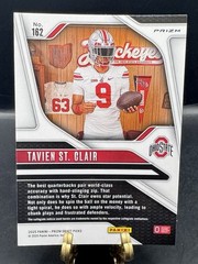 Tavien St. Clair 2025 Panini Prizm Draft Picks #162 Red Ice Prizm Rated Prospect