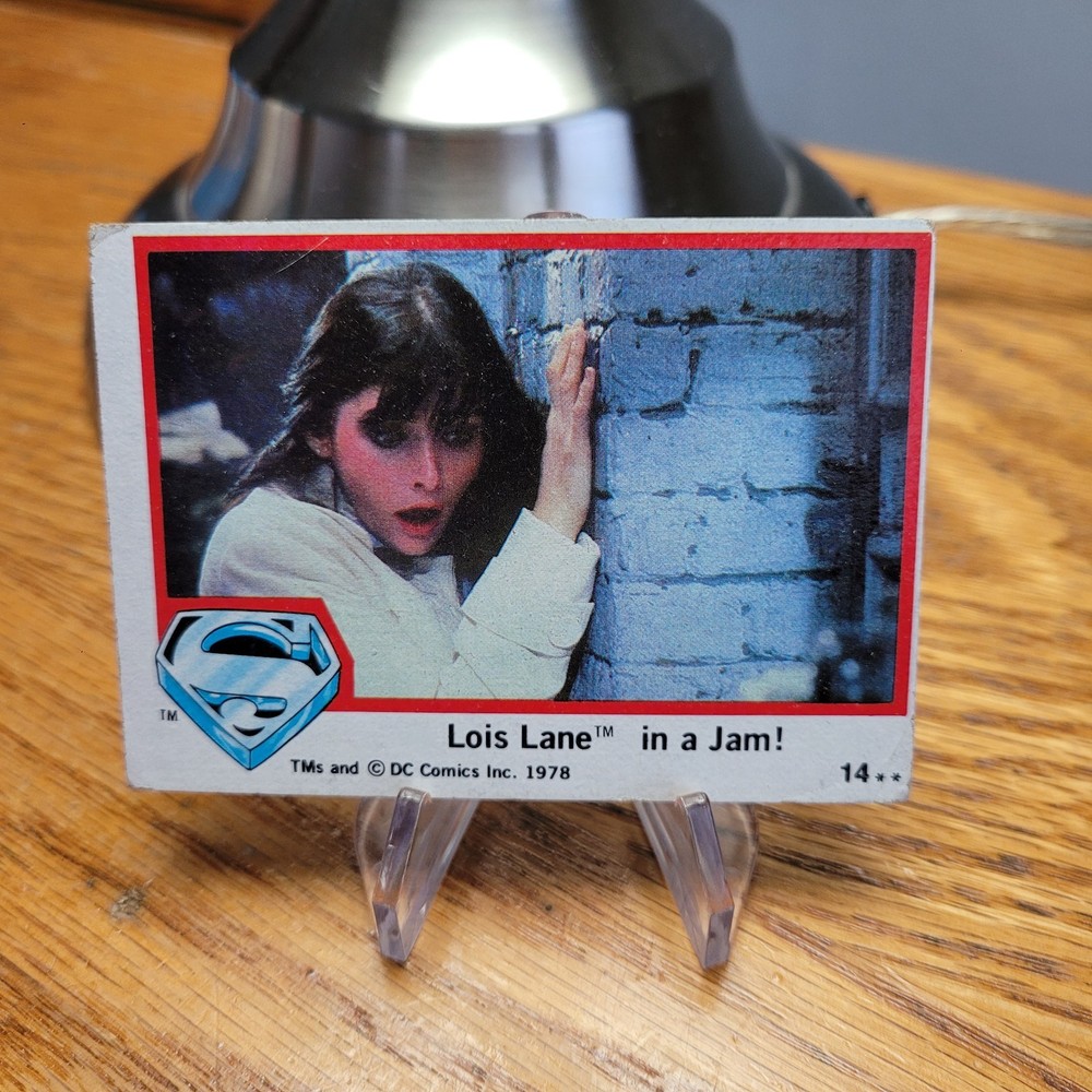 1978 Topps Superman DC Comics Card Lois Lane in a Jam #14