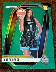 2024 PANINI PRIZM WNBA GREEN PRIZM ANGEL REESE #147 PHOTO VARIATION ROOKIE RC