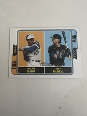Ralph Garr Braves Jeff McNeil Mets 2023 Topps Heritage Then and Now #TAN-15