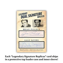 Brian Piccolo Gale Sayers Reprint ACEO Replica Dual Signature Card Chicago