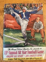1946 Chicago Tribune Charities 13th Annual All Star Football Program 9/23/1946