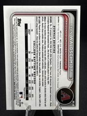 2024 Bowman Draft Sapphire Ryan Waldschmidt Chrome 1st #BDC-18 Diamondbacks