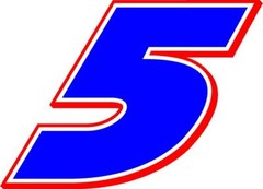 NEW FOR 2021 #5 Kyle Larson Racing Sticker Decal – Sm thru XL – various colors