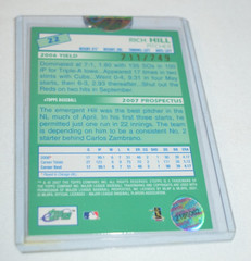 2007 ETOPPS BASEBALL – RICH HILL PITCHER CHICAGO CUBS NUMBERED 749