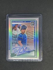 Dalton Rushing Auto – 2025 Donruss Optic Silver Holo Prizm #125 LA Dodgers