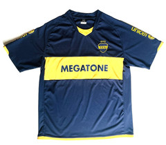 Argentina FC Megatone CABJ Boca Juniors Men’s Large Soccer Jersey
