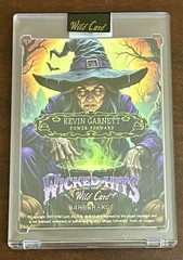 Wild Card Wicked Hits Kevin Garnett 1/1 Power Forward One of One Basketball