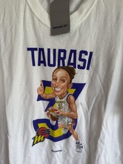 Vintage Reebok Phoenix Mercury T-shirt Large WNBA Diana Taurasi Caricature NWT