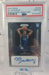 2023-24 Panini Prizm Sensational Signatures GG Jackson #SS-GG (AU, RC) PSA 10 💎