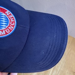 FC Bayern Munchen Vintage Soccer Hat Navy And Red Adjustable