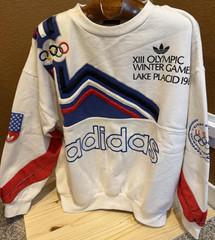 Vintage Adidas Lake Placid 1980 Winter Olympics USA Sweatshirt Size L