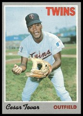 1970 Topps Cesar Tovar #25 Minnesota Twins – Excellent