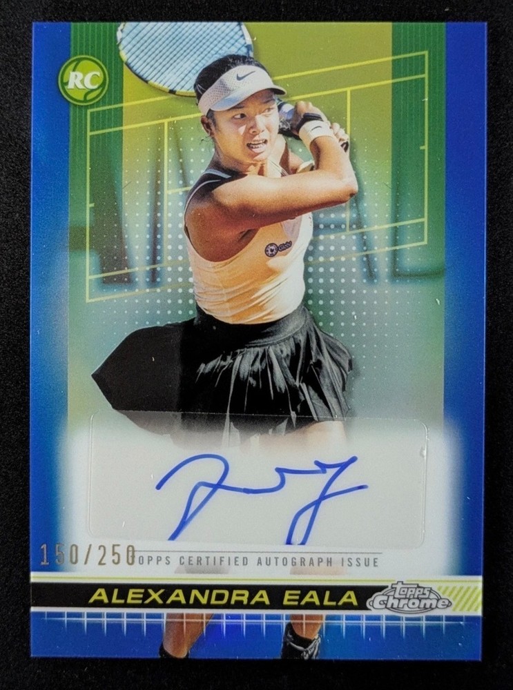 2024 Topps Chrome Tennis Blue Refractor Autographs #/250 *PICK YOUR PLAYER*