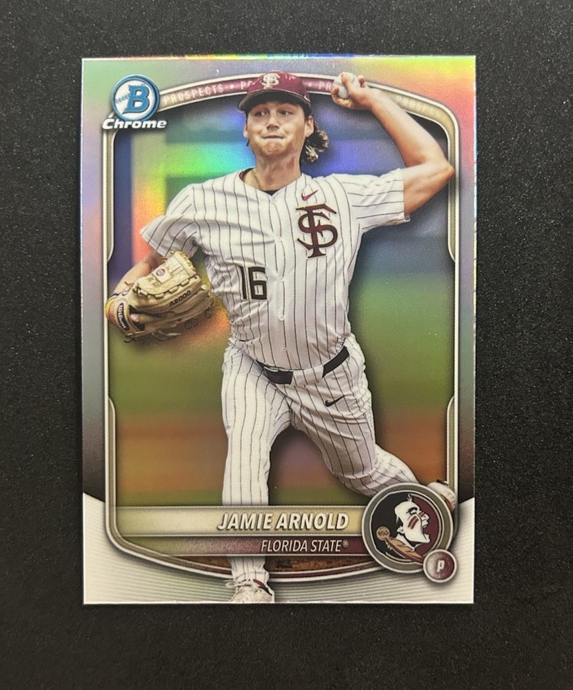 2025 Bowman Draft – Chrome College Variation Jamie Arnold #BDC-30 Rookie