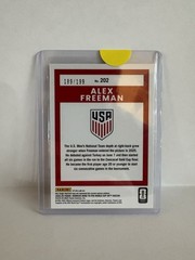 Alex Freeman Orange Velocity Optic #202 2025 Panini Donruss /199 USA