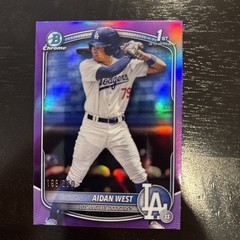 2025 Bowman Draft – Chrome Aidan West #BDC-6 Purple Refractor /250 (RC)