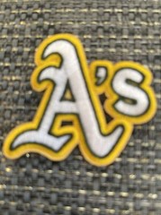 Oakland A&rsquo;s Athletics « The Swingin » Vintage Embroidered Iron On Patch 2” X 2”