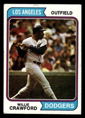 1974 Topps Willie Crawford #480 – Los Angeles Dodgers – (Low Grade)