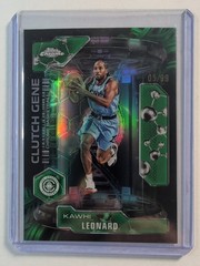 2025-26 Topps Chrome Kawhi Leonard Clutch Gene Green Refractor #/99 Clippers