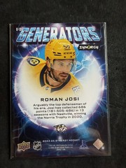 Roman Josi – 2024-25 Upper Deck Synergy Generators #G-13 Nashville Predators