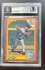Don Aase 1990 Score Traded #29T Auto Autograph Signed Dodgers Beckett BAS RARE