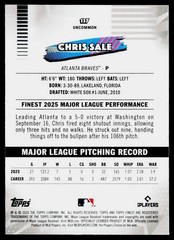 2026 Topps Finest Chris Sale Uncommon #137 Mini-Diamond Refractor