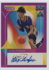 2022-23 Leaf Vivid Purple 4/5 Alex Fudge #BA-AF1 Auto 4aw
