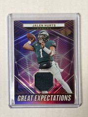 2 Card Jalen Hurts Lot – Optic Rated Rookie & 2023 Patch