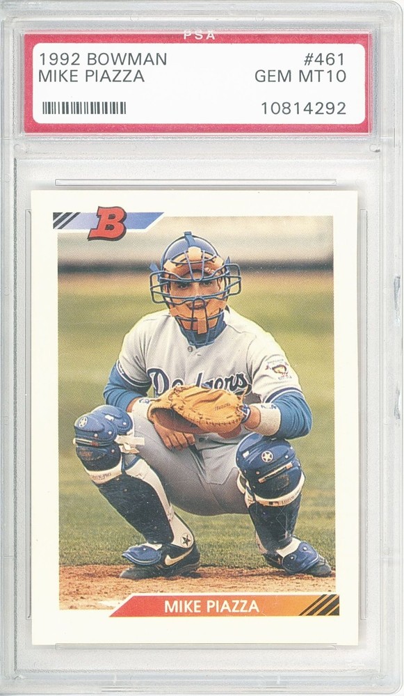 1992 Bowman MIKE PIAZZA #461 Rc 💎 PSA 10 Gem Mint