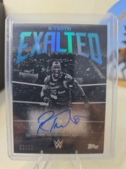 2025 Topps Exalted WWE R-Truth Black And White Acetate Teal Paralell Auto /99