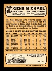 1968 Topps #299 Gene Michael Yankees NEAR MINT *m7