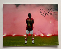 Signed RUI COSTA 16&Prime;x12&Prime; AC Milan Derby Photo -PROOF/COA – Benfica Portugal