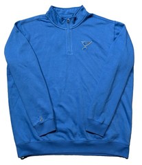 Antigua St. Louis Blues 1/4 Zip Sweatshirt. Mens 2XL. Powder Blue. NHL. New!