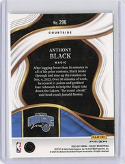 2023-24 Panini Select ANTHONY BLACK Courtside #296 Blue Holo