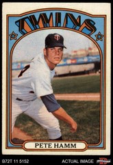 1972 Topps #501 Pete Hamm Twins 4 – VG/EX